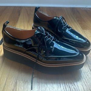 Zara Trafaluc - black platform creepers.